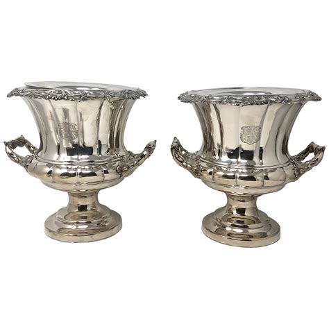 Silver Plate Trophy Champagne Bucket at 1stDibs