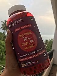 Carbamide Forte Melatonin 10mg Gummies - with TAGARA, L Tryptophan ...
