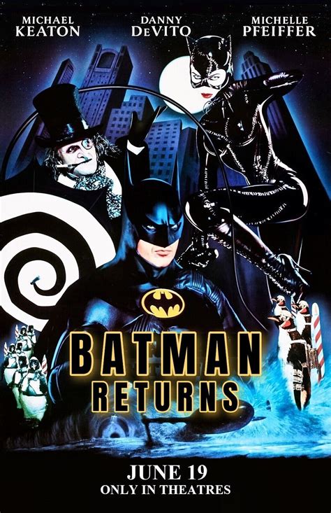 Batman Returns Movie Poster | Michael Keaton | 11x17 | 1992 | NEW | USA ...
