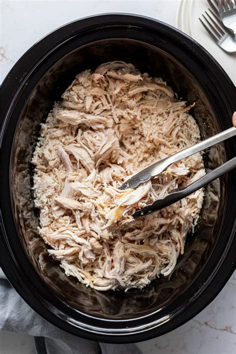 Slow Cooker Shredded Chicken Breast (Juicy & Easy Meal Prep!) - Real ...