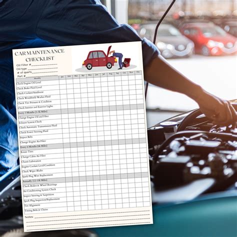 Vehicle Maintenance Checklist 的图像结果