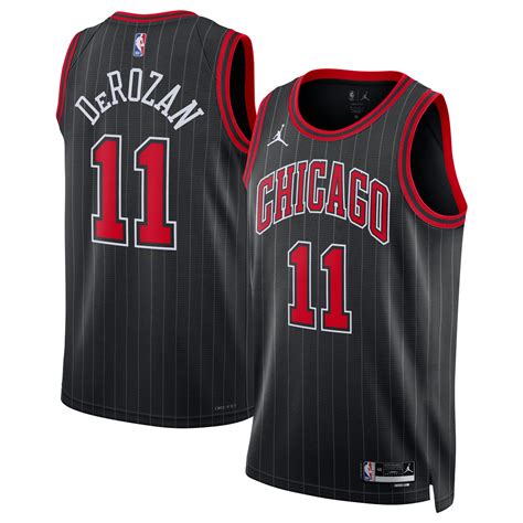 Chicago Bulls Jordan Statement Edition Swingman Jersey - Black - DeMar ...