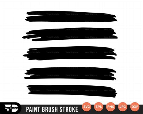 Paint brush stroke svg paint brush stroke bundle svg paint brush svg ...
