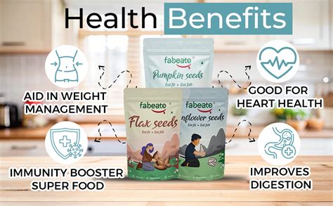 Fabeato Natural Raw Premium Edible Seeds Combo 700g (Flax Seeds 250g ...