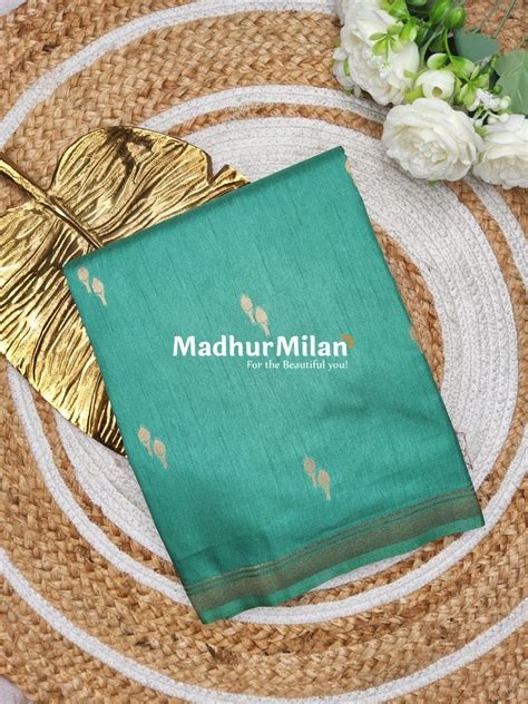 TULSI MALAI SILK SAREE DUSTY GREEN – Madhur Milan