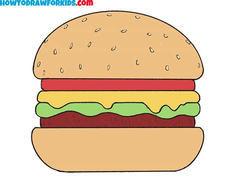 How To Draw A Funny Hamburger at Lowell Morris blog