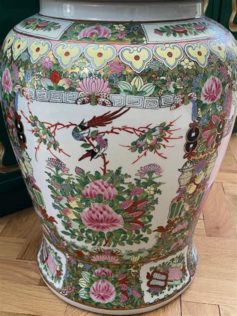Ceramic Large Asian Baluster Urn or Floor Vase For Sale at 1stDibs ...