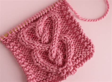 Image result for Cable Knit Heart Pattern