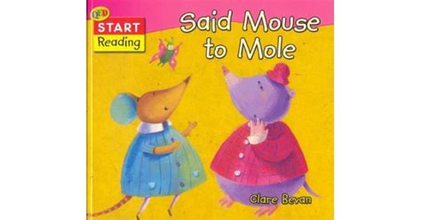 Kids - Picture Book - Said Mouse to Mole (Start Reading) used book for ...