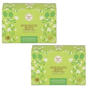 Mittal Teas, Hibiscus Mint Green Tea | 20 Eco-Friendly Pyramid Tea Bags ...