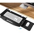 Keyboard Holder Under Desk with 360 Rotating Mouse Platform 20" W Tray ...