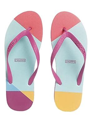 Buy CHUPPS Women/Girls Natural Rubber Flip Flops Slippers, PATANG ...