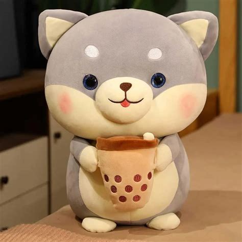 Adorable Plush Shiba Inu Dog Soft Toy with Coffee – DOD Kart