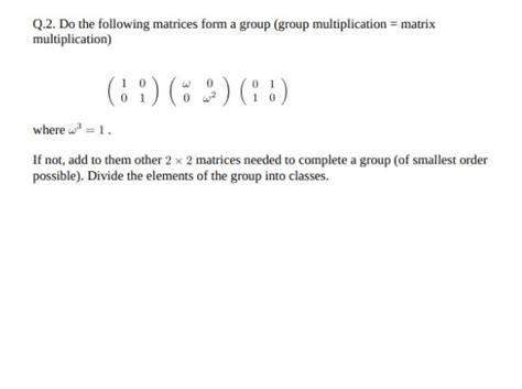 Image result for Matrix Forms a Group Example