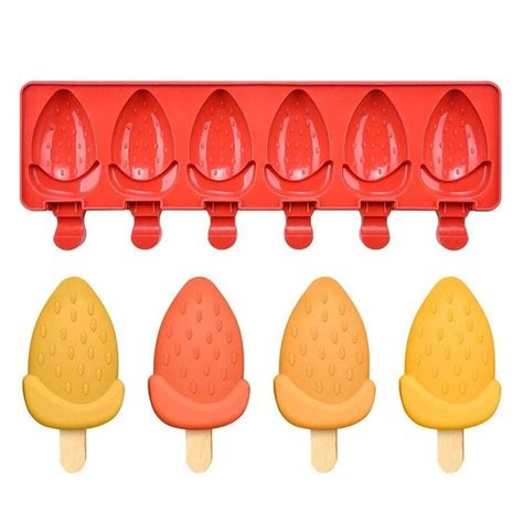 Bakewareind Strawberry Cakesicle Ice Cream Silicone Mould