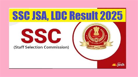 SSC Junior Secretariat Assistant/Lower Division Clerk (JSA/LDC) Result ...