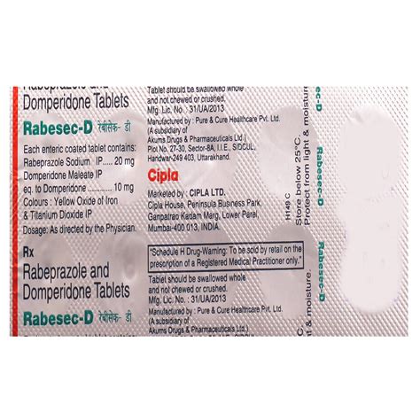 Rabesec-D Tablet | Uses, Side Effects, Price | Apollo Pharmacy