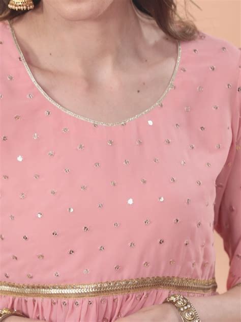 Buy Pink Anarkali Suits Online at the Best Price | Libas