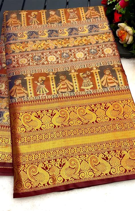 BASITA KANJIVIRAM PATTU SILK SAREE.