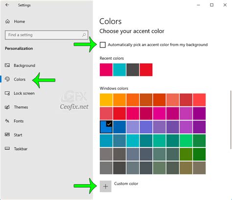 Image result for Change My Start Menu Color