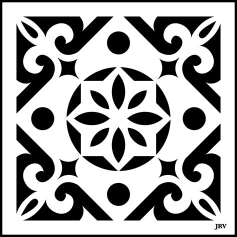 Moroccan Tiles | JRV Stencils - Moroccan 5