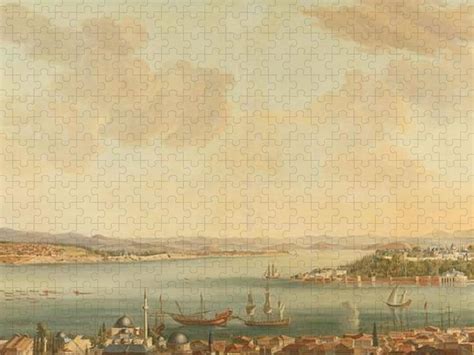 View of Constantinople Istanbul and the Seraglio from the Swedish ...