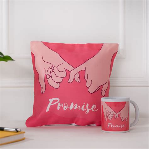 Set of 2 Printed Cushion And Mug Special Unique Birthday, Wedding, Ann ...
