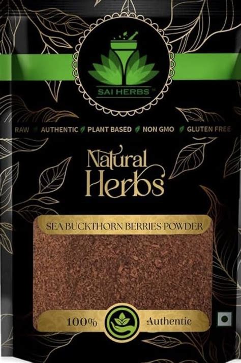 Buy SAI HERBS Sea Buckthorn Berries Powder - Nourishes Skin - Rich In ...