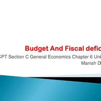 MCQ - Budget and Fiscal Deficit in India - CA Foundation PDF Download
