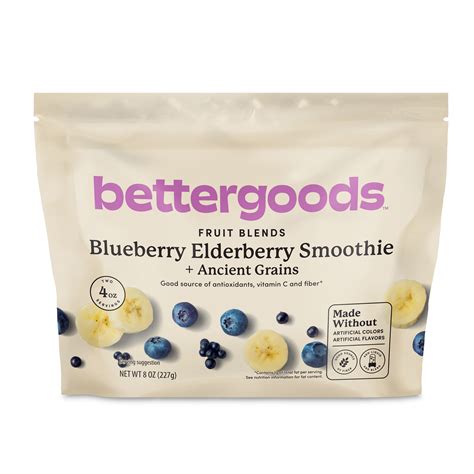 bettergoods Blueberry Elderberry + Ancient Grains Smoothie Mix, 8 oz ...