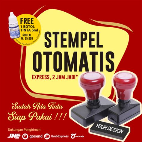 Jual STEMPEL NAMA TOKO / PERUSAHAAN / KANTOR / INSTANSI 1 WARNA ...