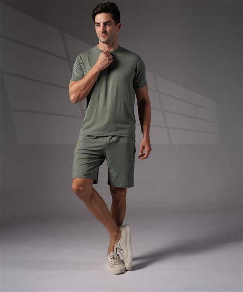 Naturefab Men's Organic Bamboo Co-ord Granite Green – NATUREFAB