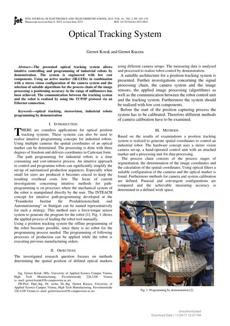 Image result for Optical Tracking System
