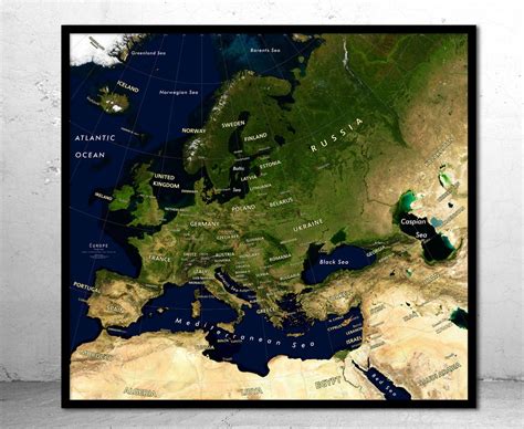 Map Of Europe And Asia Labeled