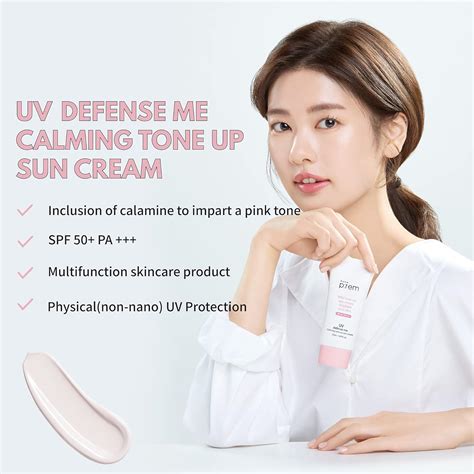 Buy MAKEPREM UVA UVB Defense Me Calamine Calming Sun Cream SPF 50+ PA ...