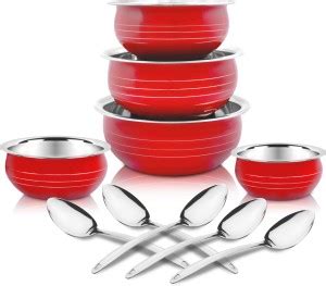 Classic Essentials Cherry Coloured Stainless Steel Handi/patila/bhagona ...