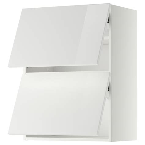 METOD wall cab horizo 2 doors w push-open, white/Ringhult white ...