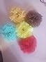 HFH Soft Fluffy Fur Elastic Multicolour Hair Rubber Bands for Kids ...