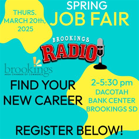 Spring Job Fair brought to you by Brookings Radio and the Brookings ...
