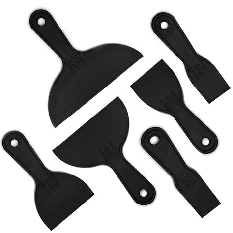 Buy 6 Pieces Plastic Putty Set, Wallpaper Scraper, DIY Paint Scrapers ...