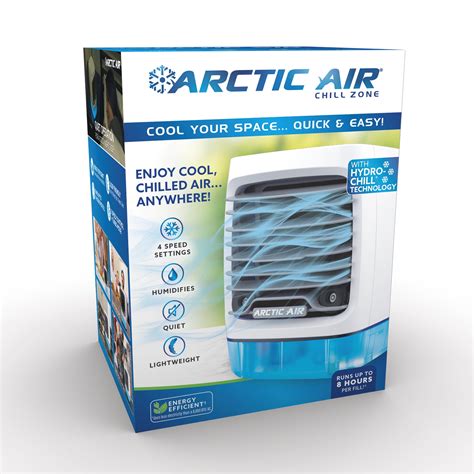 Arctic Air Chill Zone Evaporative Air Cooler, Portable Cooler with 4 ...