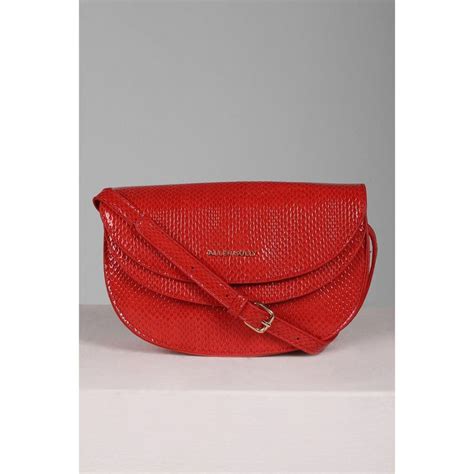 Buy Allen Solly Women Red Textured Casual Sling Bag Online