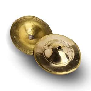 POSHIFY Brass Manjira - Traditional Indian Handcrafted Brass Cymbals ...