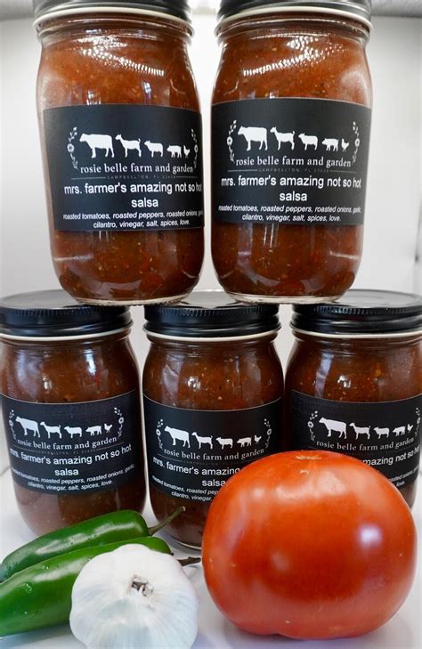 Mrs. Farmer's Amazing Not so Hot Salsa, One Pint of Farm Fresh Roasted ...