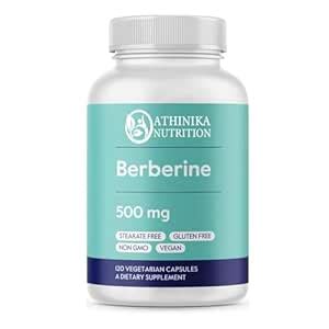Berberine 500mg Per Capsule (120 Vegetarian Capsules) - No Fillers - No ...