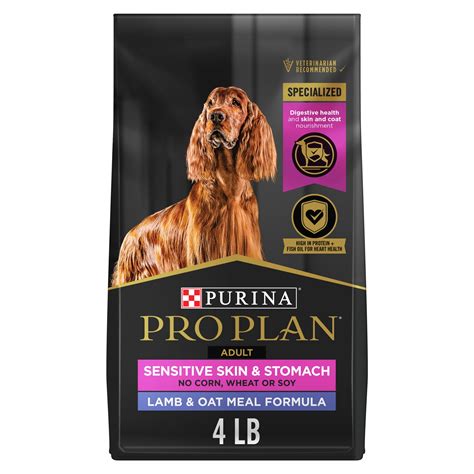 Purina Pro Plan Sensitive Skin & Stomach, High Protein Adult Dry Dog ...