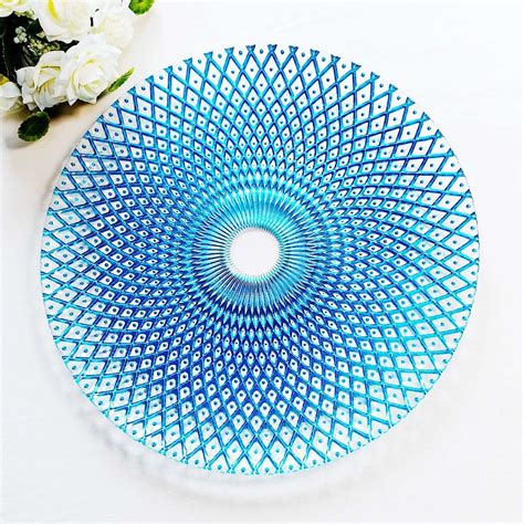 Captivating Deep Blue Charger Plates for Dinner Table - Charger Plates ...