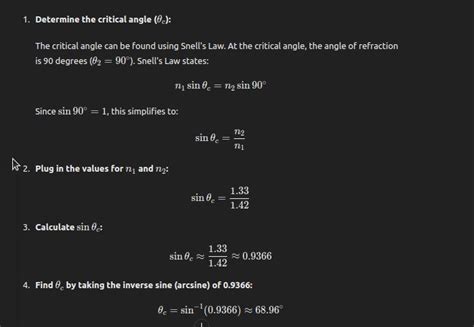 light ray isLus 1.33) on core- cladding interface find ...