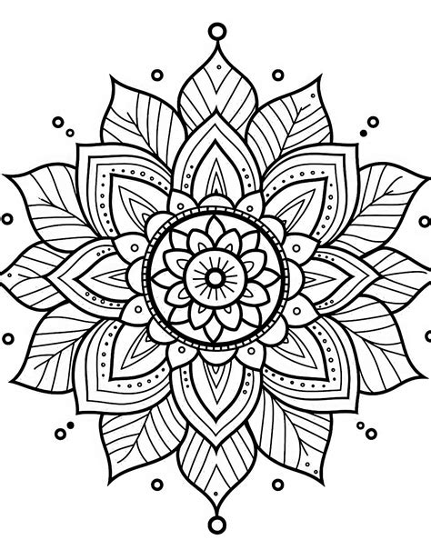 59 Mesmerizing Mandala Coloring Pages For Kids And Adults - Our Mindful ...