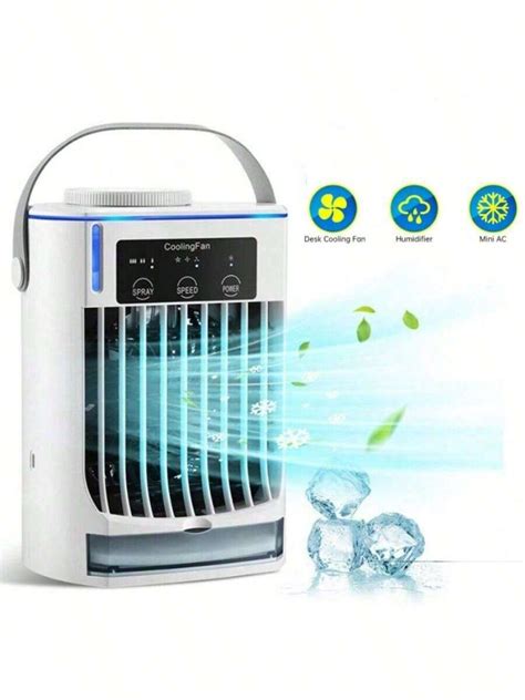 Portable Air Conditioner With Colorful Atmosphere Light Water Cooling ...